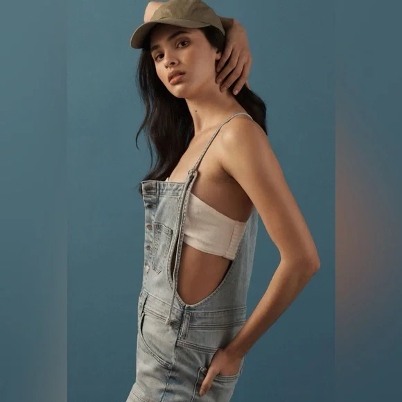 Pilcro Painter Denim Overalls Anthropologie XL - Picture 3 of 11